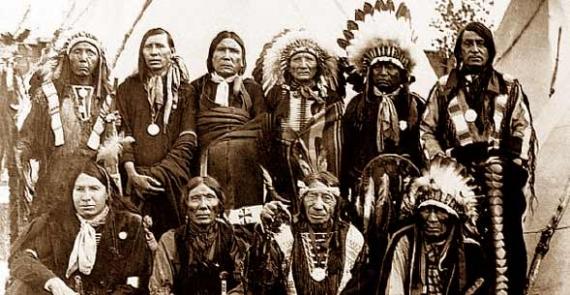 Group of Oglala, late 1800s